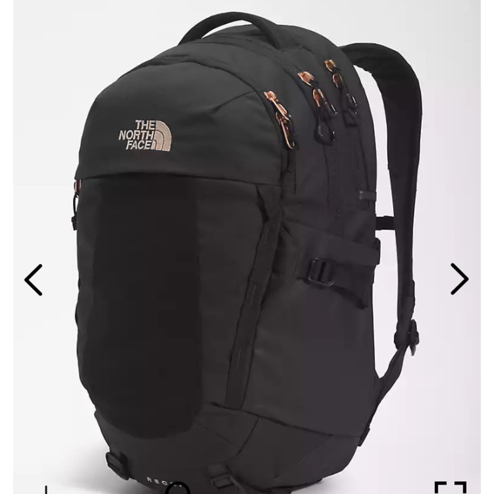 North Face Women’s Recon Backpack Black Heather, Rose Gold